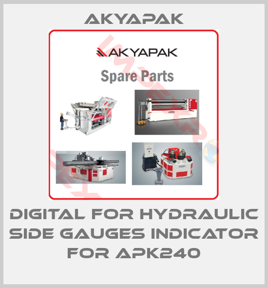 Akyapak-Digital for hydraulic side gauges indicator For APK240