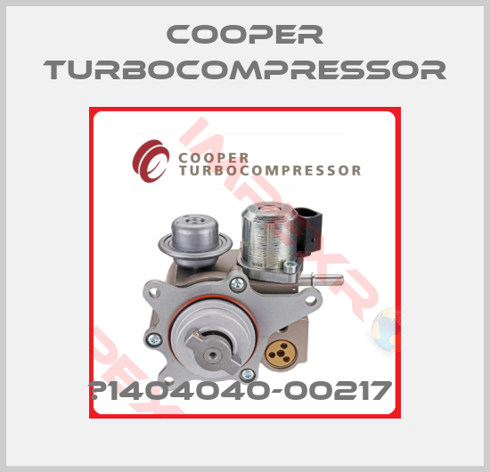 Cooper Turbocompressor-Р1404040-00217 