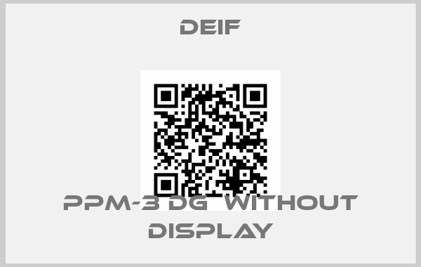 Deif-PPM-3 DG  without display