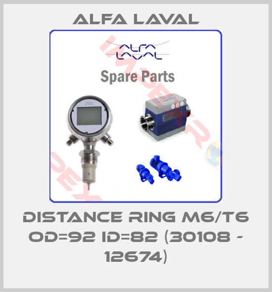 Alfa Laval-DISTANCE RING M6/T6 OD=92 ID=82 (30108 - 12674)
