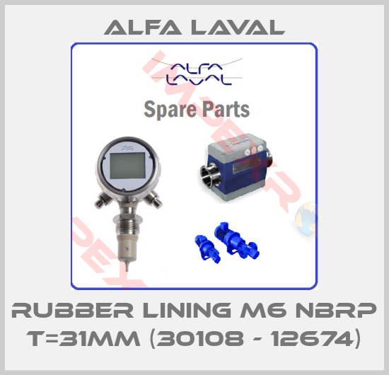 Alfa Laval-RUBBER LINING M6 NBRP T=31mm (30108 - 12674)