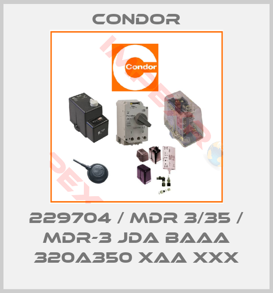Condor-229704 / MDR 3/35 / MDR-3 JDA BAAA 320A350 XAA XXX