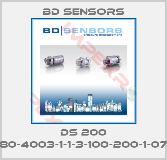 Bd Sensors-DS 200 780-4003-1-1-3-100-200-1-070
