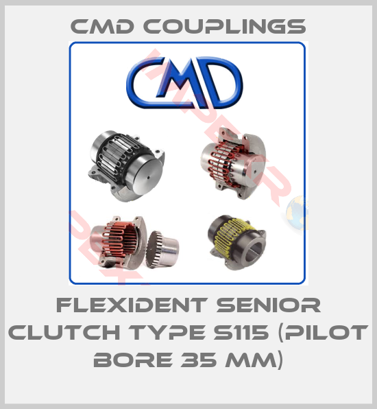 Cmd Couplings-FLEXIDENT Senior clutch type S115 (Pilot bore 35 mm)