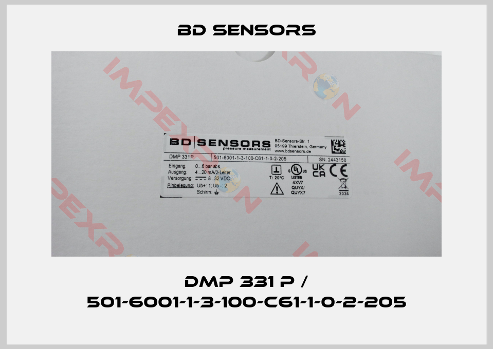 Bd Sensors-DMP 331 P / 501-6001-1-3-100-C61-1-0-2-205