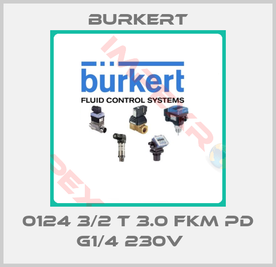 Burkert-0124 3/2 T 3.0 FKM PD G1/4 230V   