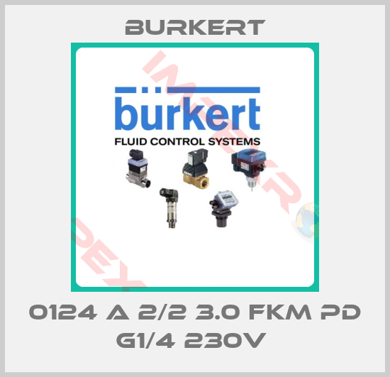 Burkert-0124 A 2/2 3.0 FKM PD G1/4 230V 