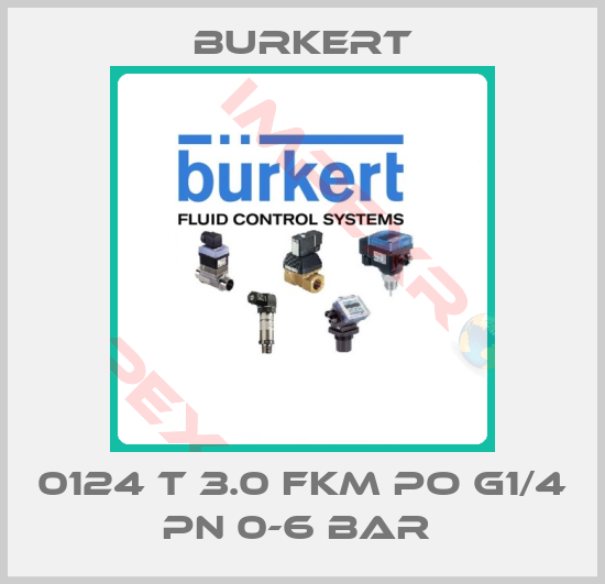 Burkert-0124 T 3.0 FKM PO G1/4 PN 0-6 BAR 