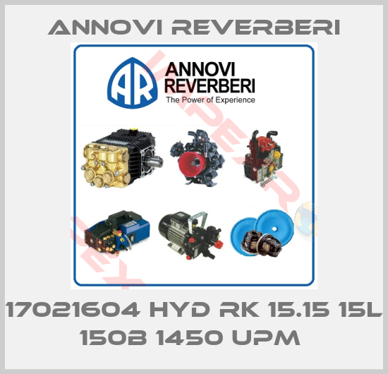 Annovi Reverberi-17021604 HYD RK 15.15 15L 150B 1450 UPM 