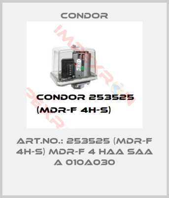 Condor-Art.No.: 253525 (MDR-F 4H-S) MDR-F 4 HAA SAA A 010A030
