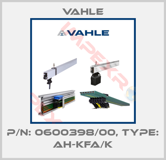 Vahle-P/n: 0600398/00, Type: AH-KFA/K