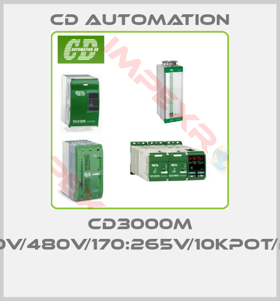 CD AUTOMATION-CD3000M 2PH/35A/400V/480V/170:265V/10KPot/BF008/NF/EM 