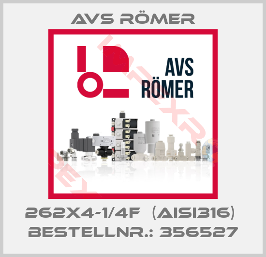 Avs Römer-262X4-1/4F  (AISI316)  BestellNr.: 356527