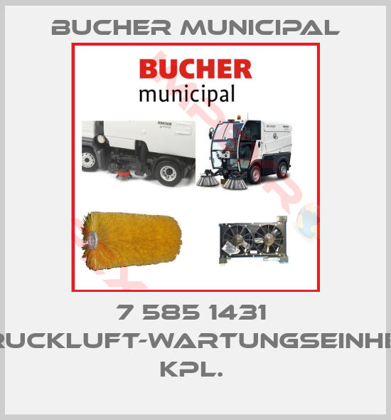 Bucher Municipal-7 585 1431  Druckluft-Wartungseinheit kpl. 