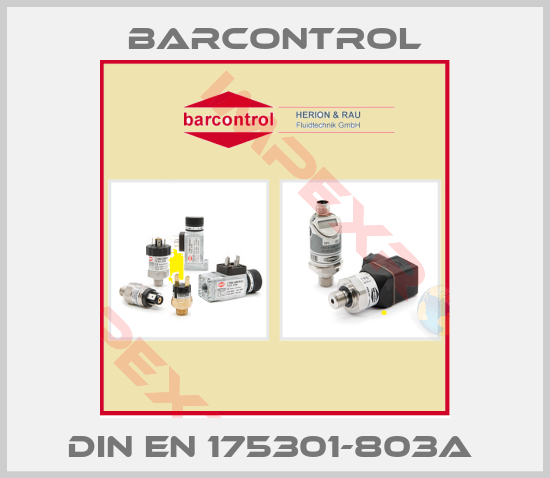 Barcontrol-DIN EN 175301-803A 