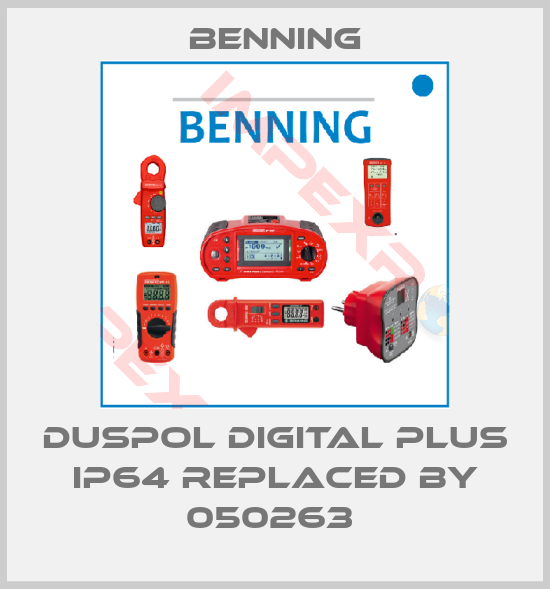 Benning-Duspol digital plus IP64 replaced by 050263 
