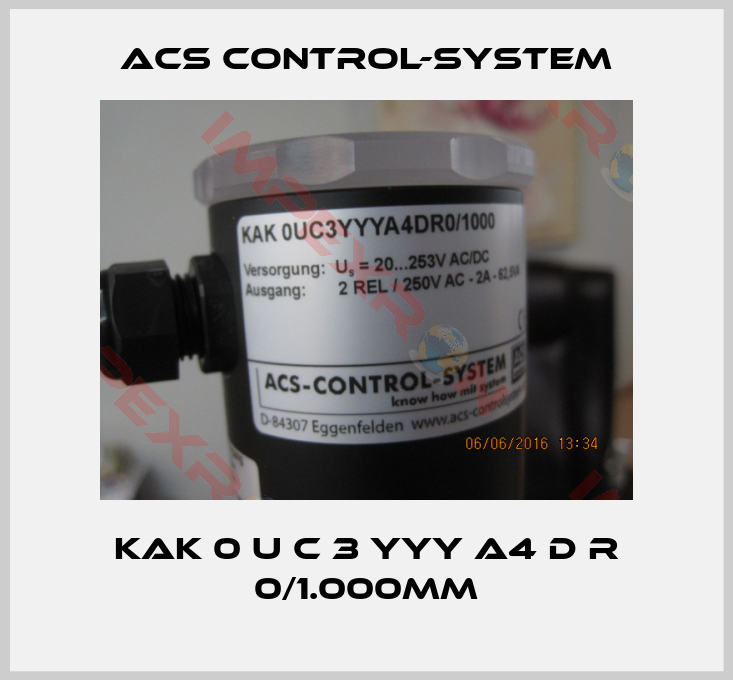 Acs Control-System-KAK 0 U C 3 YYY A4 D R 0/1.000mm