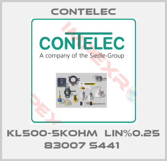 Contelec-KL500-5KOHM  LIN%0.25 83007 S441 