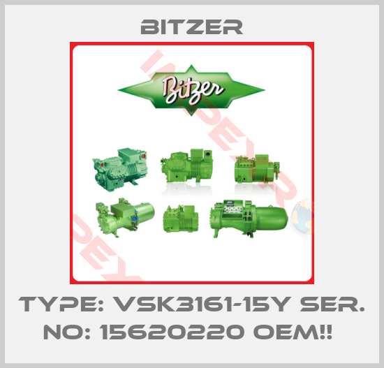 Bitzer-Type: VSK3161-15Y Ser. No: 15620220 OEM!! 