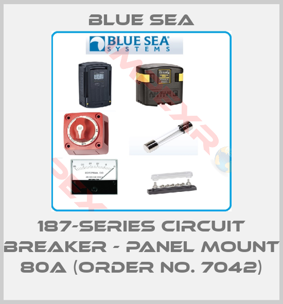 Blue Sea-187-Series Circuit Breaker - Panel Mount 80A (Order No. 7042)