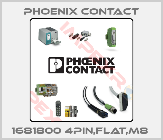 Phoenix Contact-1681800 4PIN,FLAT,M8 