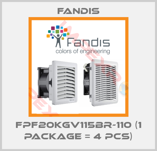 Fandis-FPF20KGV115BR-110 (1 package = 4 pcs)