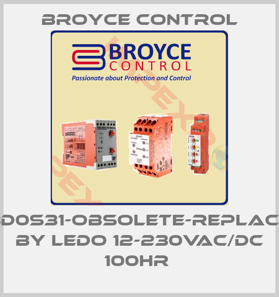 Broyce Control-83D0S31-obsolete-replaced by LEDO 12-230VAC/DC 100HR 