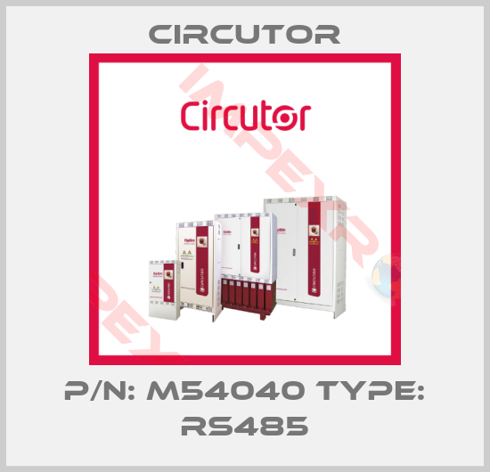 Circutor-P/N: M54040 Type: RS485