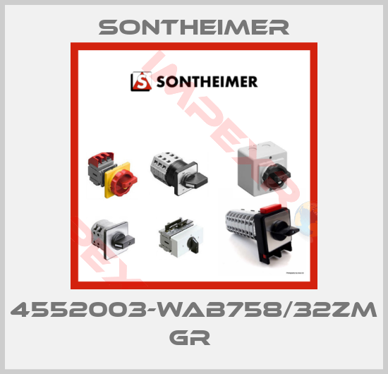 Sontheimer-4552003-WAB758/32ZM GR 