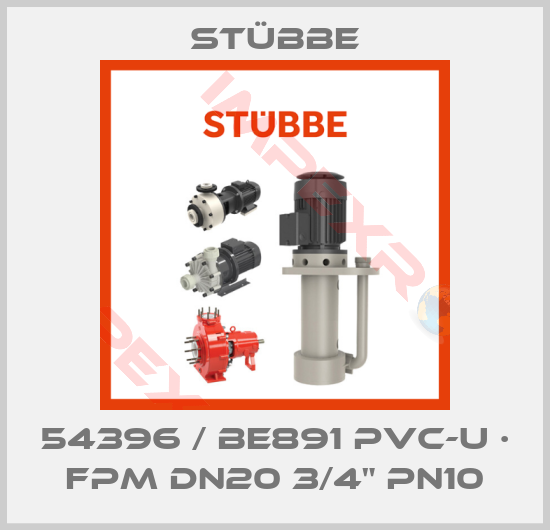 Stübbe-54396 / BE891 PVC-U · FPM DN20 3/4" PN10