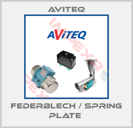 Aviteq-Federblech / spring plate 