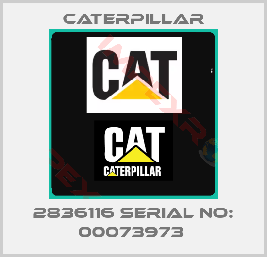 Caterpillar-2836116 Serial No: 00073973 