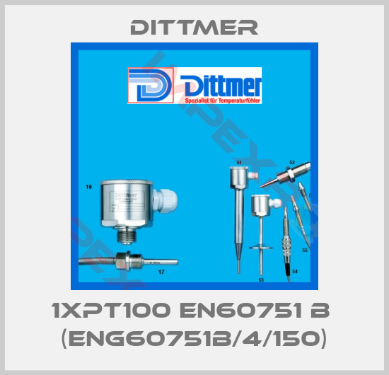 Dittmer-1xPT100 EN60751 B  (eng60751B/4/150)