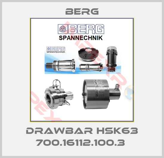 Berg-DRAWBAR HSK63 700.16112.100.3 
