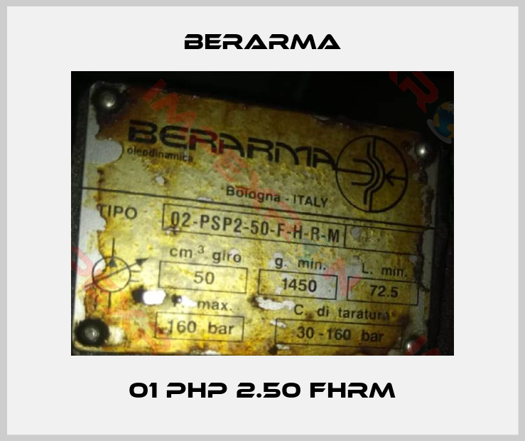 Berarma-01 PHP 2.50 FHRM