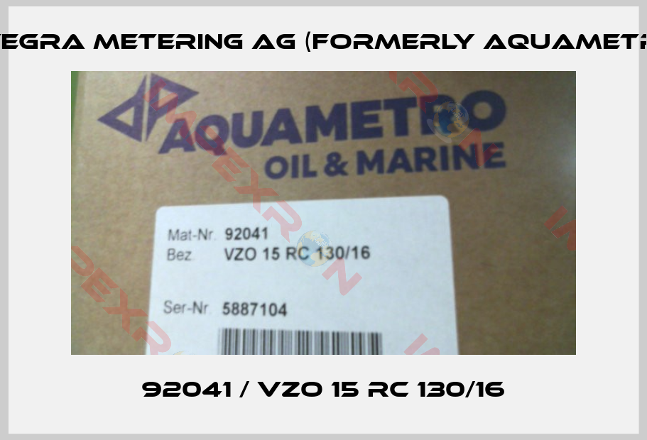 Integra Metering AG (formerly Aquametro)-92041 / VZO 15 RC 130/16