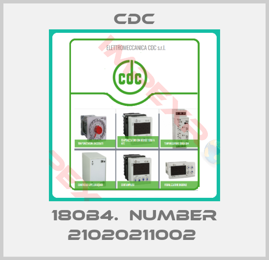 CDC-180B4.  Number 21020211002 