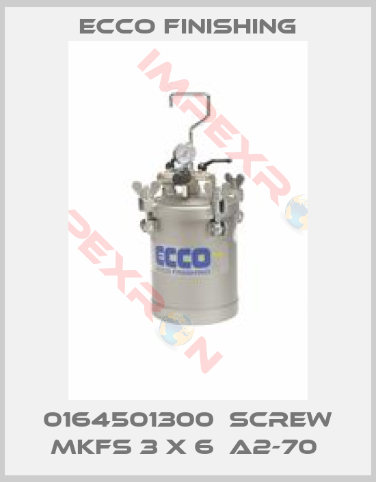 Ecco Finishing-0164501300  SCREW MKFS 3 X 6  A2-70 