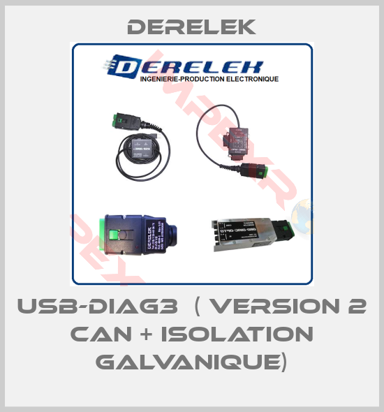 Derelek-USB-DIAG3  ( Version 2 CAN + ISOLATION GALVANIQUE)