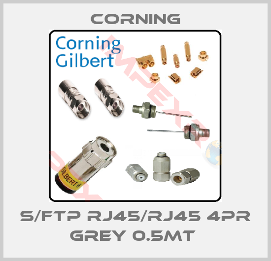 Corning-S/FTP RJ45/RJ45 4PR GREY 0.5MT 