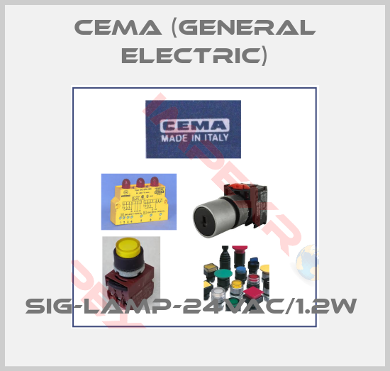 Cema (General Electric)-SIG-LAMP-24VAC/1.2W 