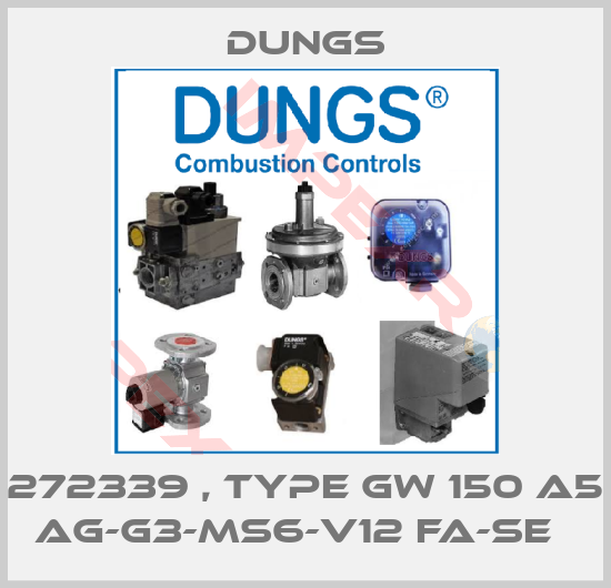 Dungs-272339 , type GW 150 A5 Ag-G3-MS6-V12 fa-se  