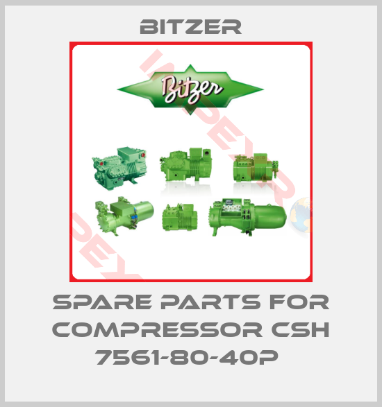 Bitzer-Spare parts for Compressor CSH 7561-80-40P 