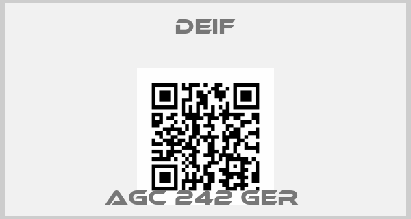 Deif-AGC 242 GER 