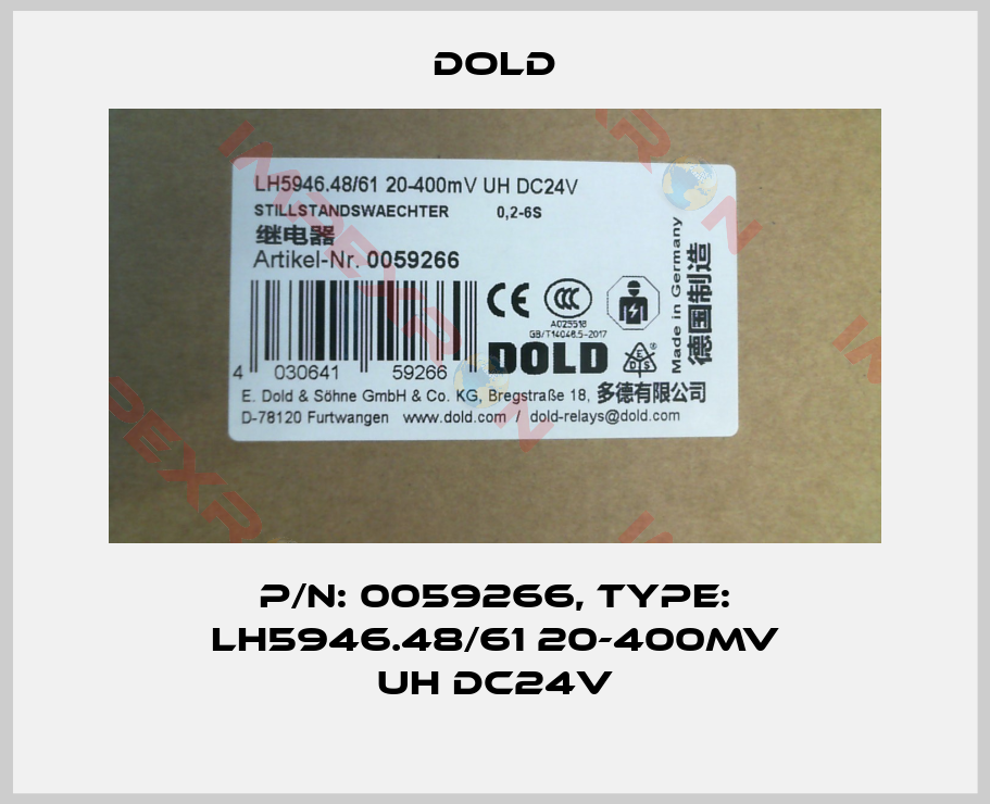 Dold-p/n: 0059266, Type: LH5946.48/61 20-400mV UH DC24V