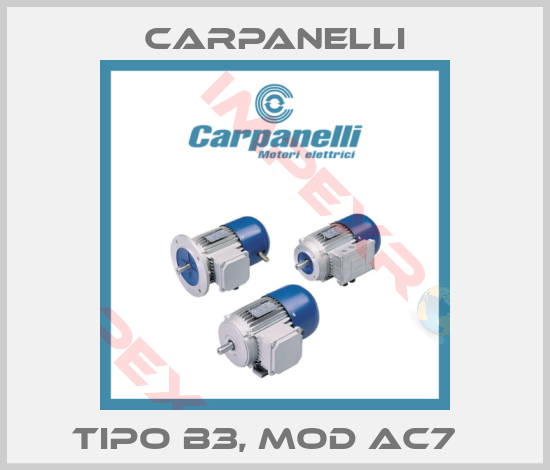 Carpanelli-tipo B3, Mod AC7  
