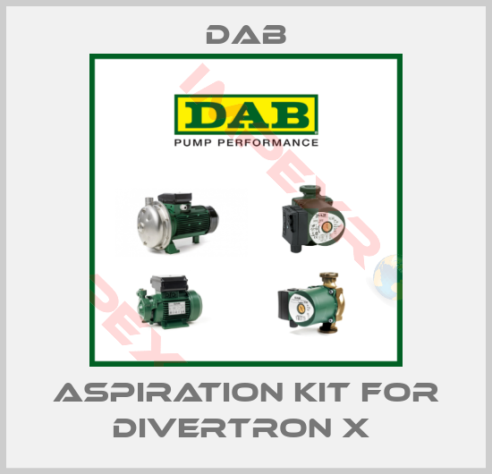 DAB-Aspiration kit for Divertron X 