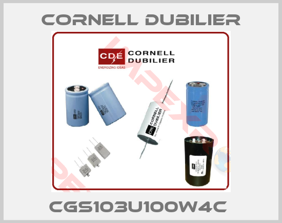Cornell Dubilier-CGS103U100W4C 