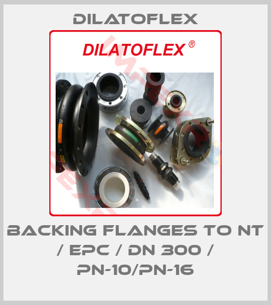 DILATOFLEX-backing flanges to NT / EPC / DN 300 / PN-10/PN-16