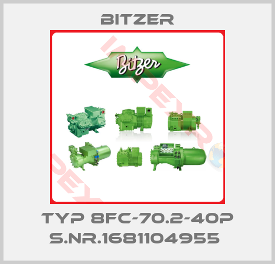 Bitzer-Typ 8FC-70.2-40P S.Nr.1681104955 